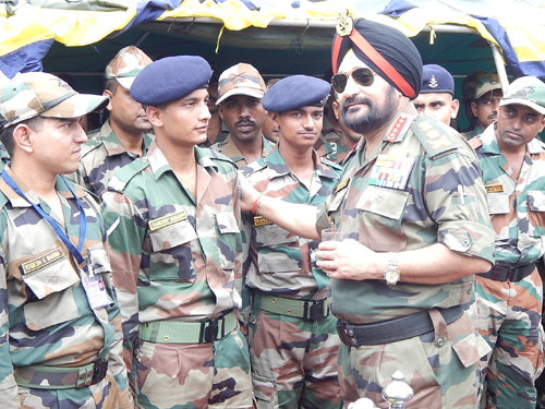 Bikram Singh visits Sukhna