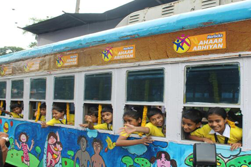 'Art for Nutrition' brought alive with Kolkata trams 