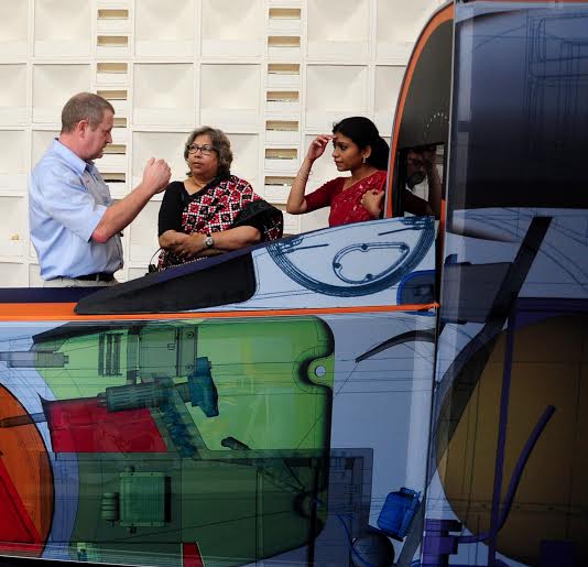 British Council unveils bloodhound supersonic car show 