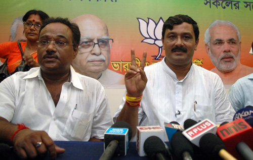 Rahul Sinha address media in Kolkata