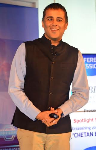 Chetan Bhagat addresses at Infocom 2014