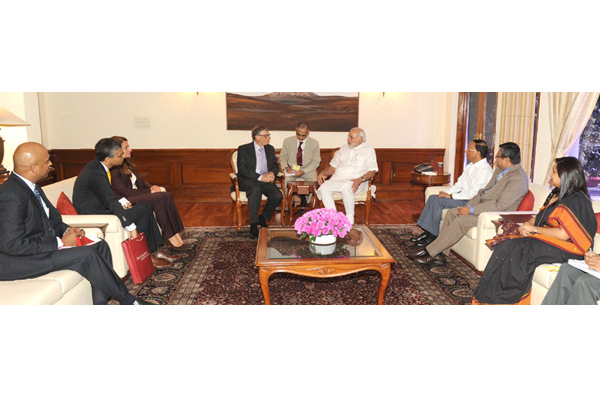 Bill Gates, Melinda call on the PM Modi
