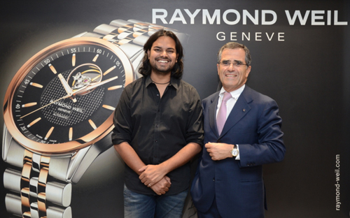 Raymond Weil felicitates fashion designer Rahul Mishra