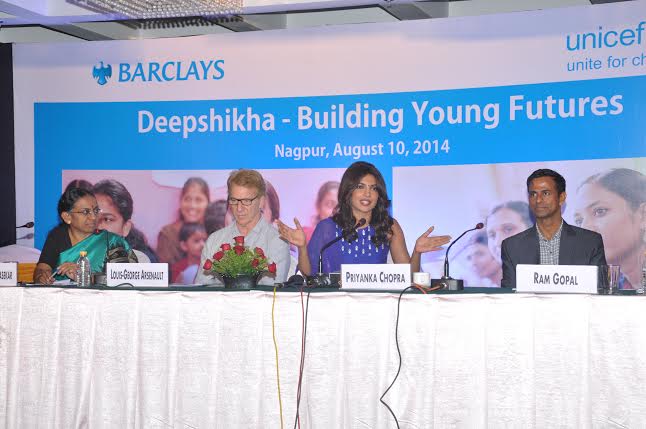 Priyanka Chopra inspires teenage girls to aim high with UNICEF