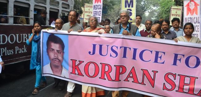 Kolkata: Social workers organizations hold rally over Korpan Shah murder case