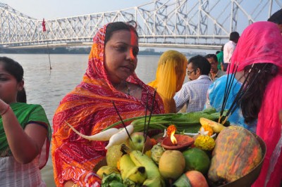 Chhath Puja celebrations in Kolkata