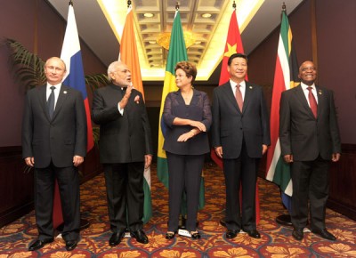 Modi with the other BRICS leaders ahead of G-20 Summit, in Brisbane