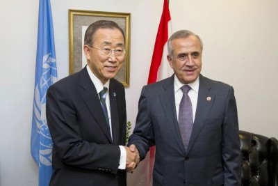 Ban urges Lebanon to elect president without delay