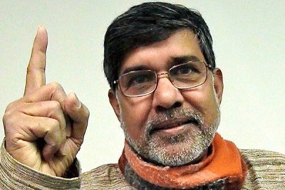Nobel laureate Kailash Satyarthi pays tribute to Mahatma Gandhi