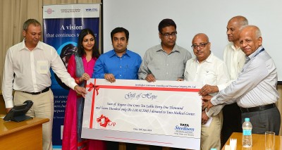 Tata Steel's distributors contribute Rs 1.1 cr to Tata Medical Centre