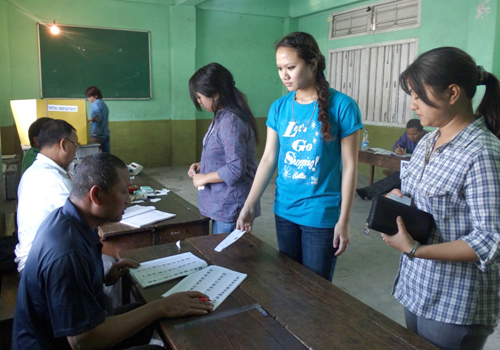 Lok Sabha General Elections-2014, in Aizawl, Mizoram 