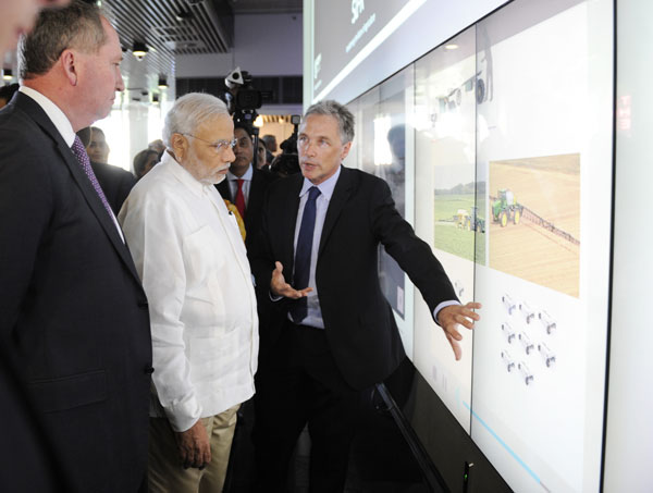 Modi arrives at Brisbane