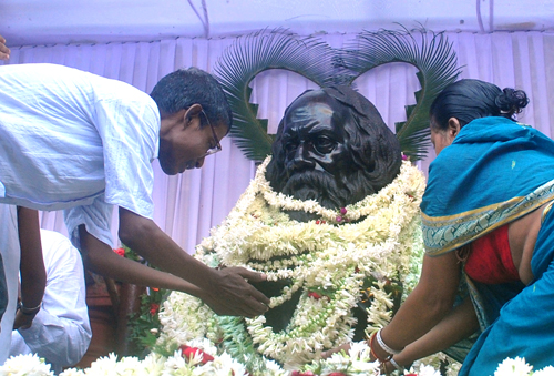 Tagore's birth anniversary celebration at Jorasanko