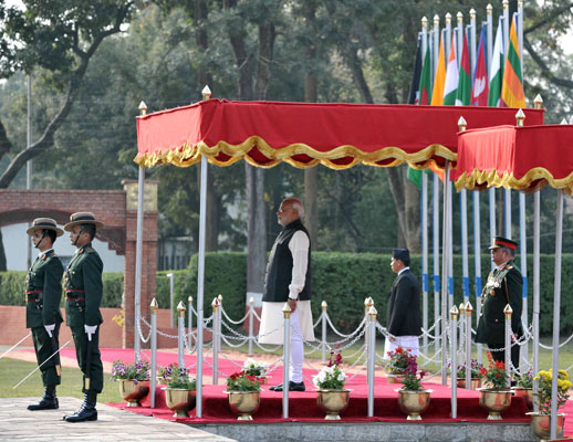 Modi arrives at Tribhuvan International Airport