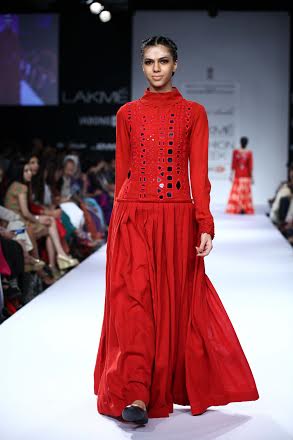 Sonal Singh Chauhan walks ramp at LFW