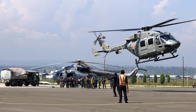 ARMY AND  INDIAN AIR FORCE(IAF) TEAMS IN ACTION DURING RELIEF