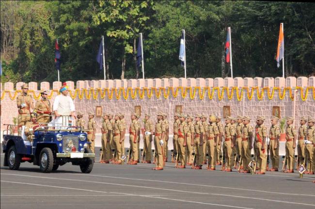 Modi paying homage to Sardar Patel 