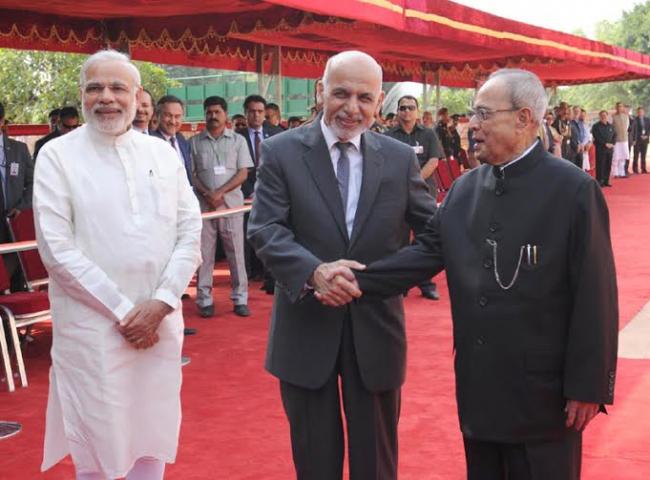 "India supports Ghani's  vision for peace and stability in Afghanistan"