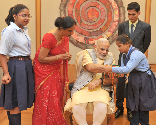 Narendra Modi, on the occasion of 'Raksha Bandhan'