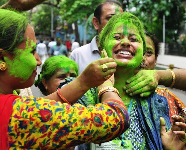 TMC celebrates civic polls victory
