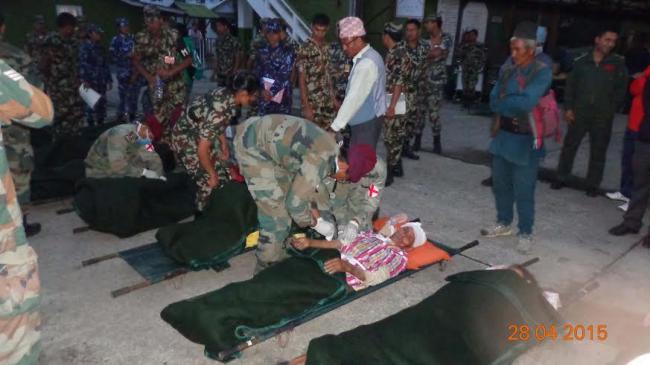 India Army conducts Op Maitri