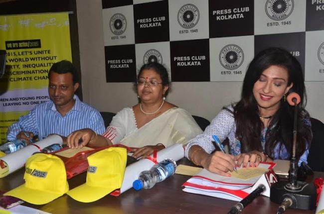 Rituparna joins initiative against child labour