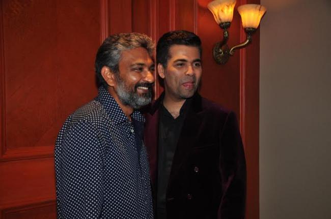 Karan Johar, SS Rajamouli lunch song from Baahubali