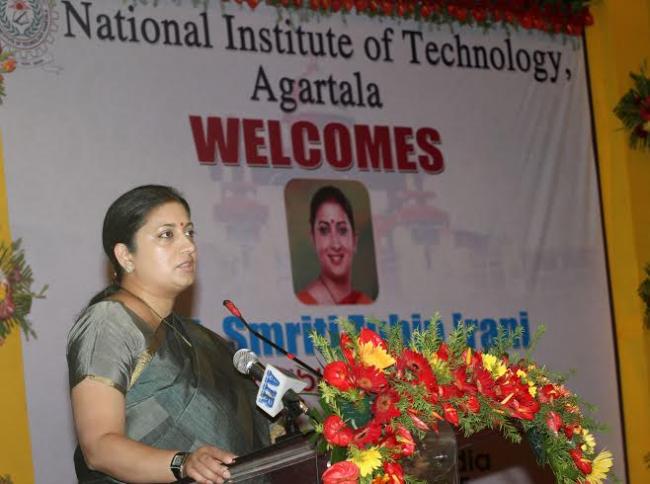 Smriti Zubin Irani in NIT   Agartala