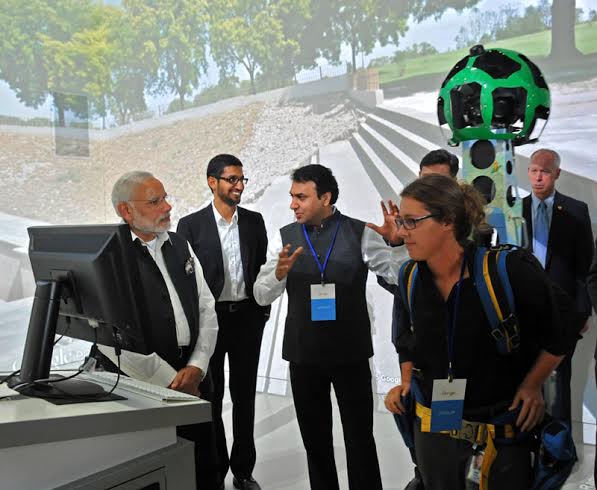 PM Modi visits Google, Facebook HQs