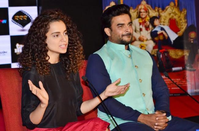 Kangana, Madhavan promote 'Tanu Weds Manu Returns' in Kolkata