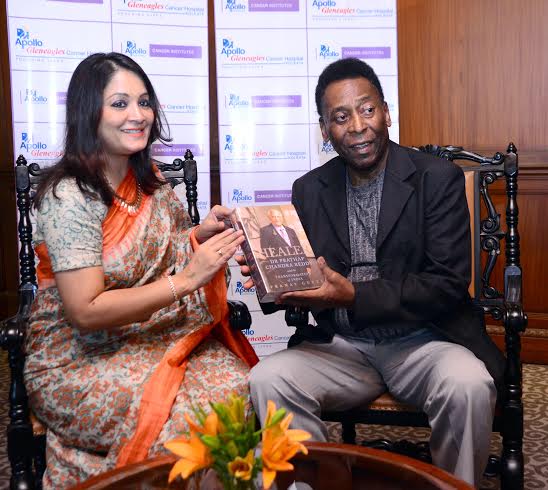 Pele inaugurates Leukemia Unit of Apollo Gleneagles Cancer Hospital in Kolkata