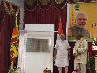 Narendra Modi visits Jaffna in Sri Lanka