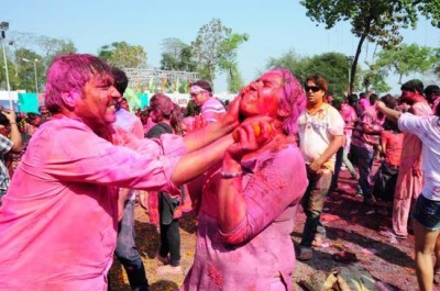 Kolkata's PC Chandra Gardens celebrates Holi