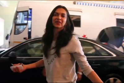 Deepika unplugged on the sets of Piku