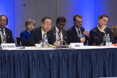'The stakes are high,' UN chief tells climate finance meeting in Peru