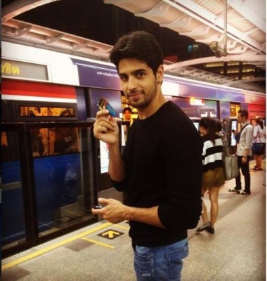 Sidharth Malhotra travels using Bangkok's local metro