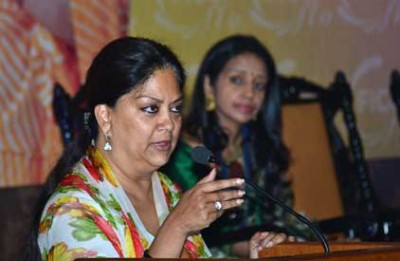 Vasundhara Raje arrives Delhi to attend NITI Ayog meeting