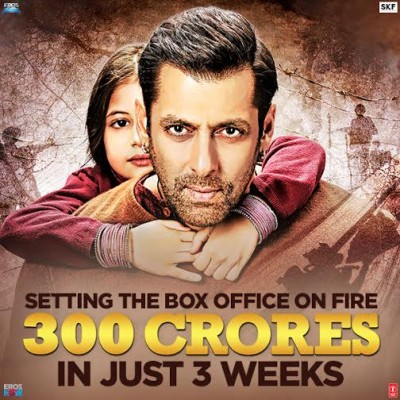'Bajrangi Bhaijaan' crosses 300crs in three weeks
