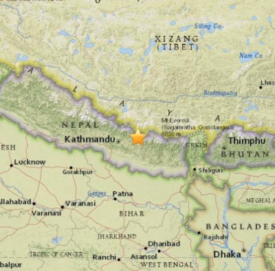 Over 40 killed in Nepal earthquake, 17 die in India