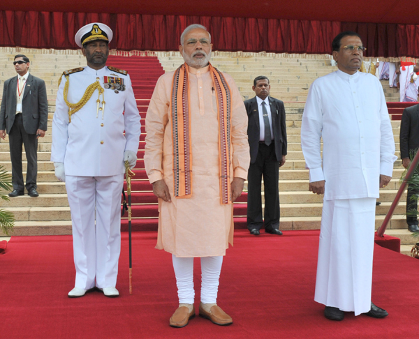 Modi arrives at Bandaranaike International Airport