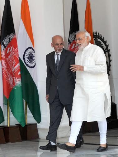 "India supports Ghani's  vision for peace and stability in Afghanistan"