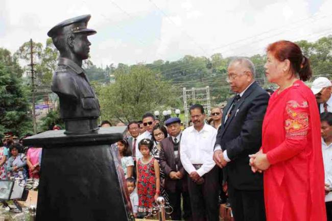Bust of Capt Clifford K Nongrum unveiled 