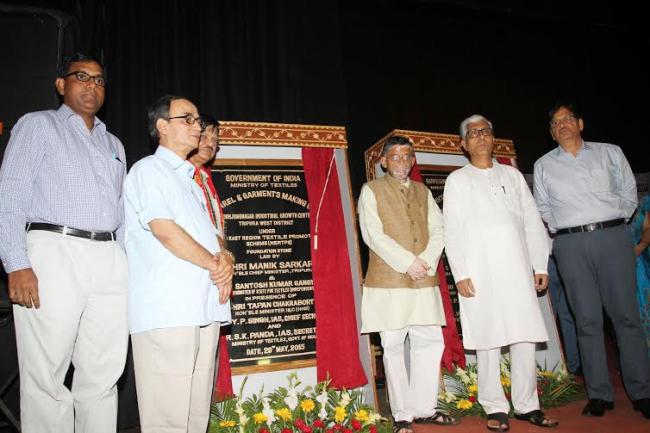 Santosh Kumar Gangwar lighting lamp for inauguration
