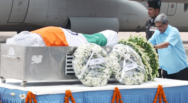  The mortal remains of the former President of India, Dr. A.P.J. Abdul Kalam