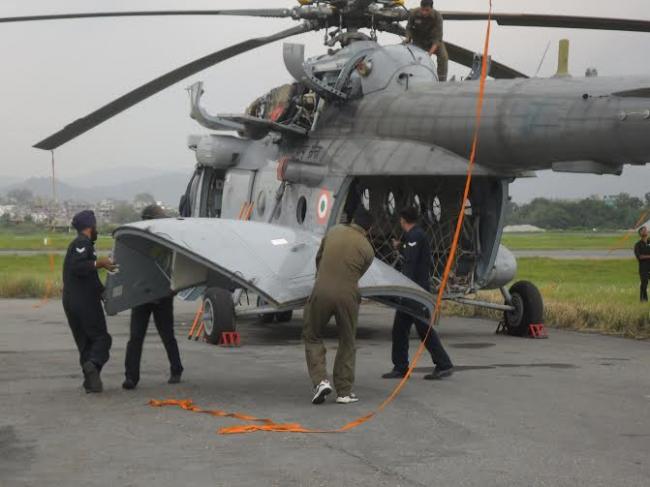 IAF performs relief operation in earthquake-hit Nepal