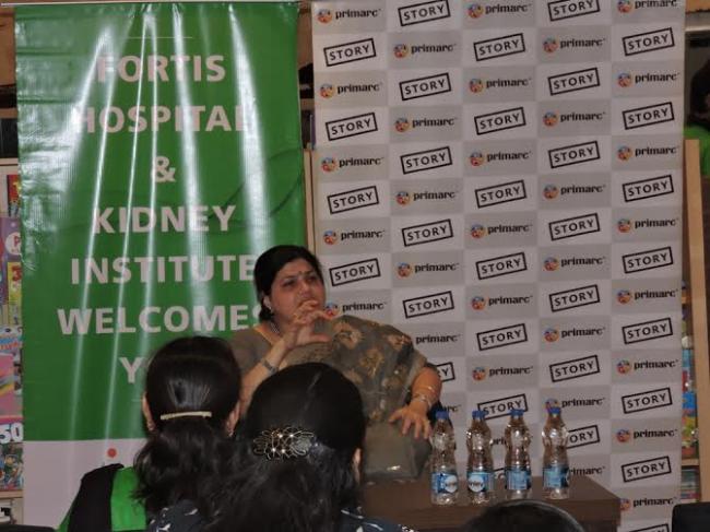 Story initiates interaction on healthy lifestyle 