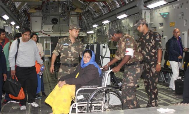 IAF evacuates 546 Indian nationals from quake hit Nepal 