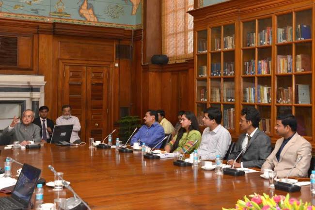 President meets NIT scholars 