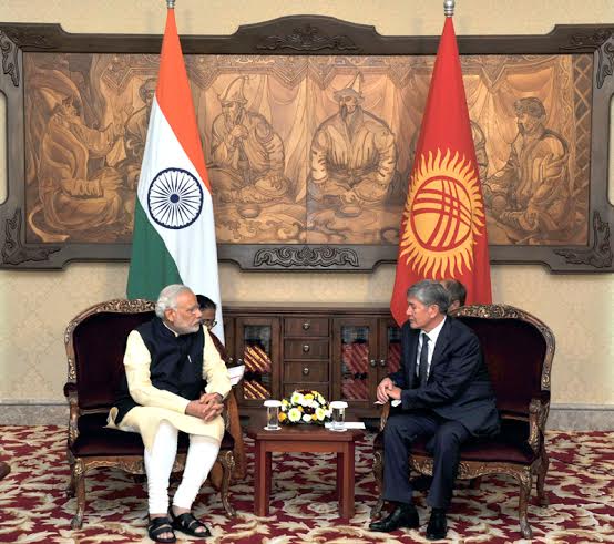 Narendra Modi delivering his statement to the media at Joint Press Briefing with the President of Kyrgyz Republic, Mr. Almazbek Atambayev