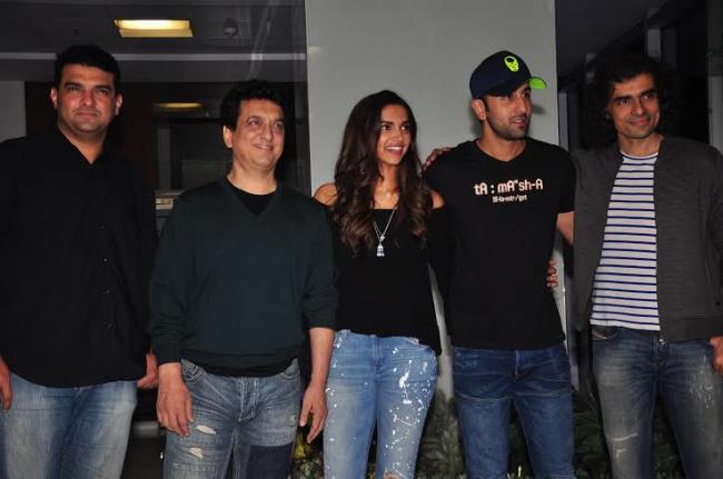 Tamasha team indulges in in shot wrap up party